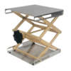 PLATAFORMA (MACACO) ELEVATÓRIA ATÉ 35CM DE ALTURA PARA POSICIONAMENTO VERTICAL DE EQUIPAMENTOS EM LABORATÓRIO SUPERFÍCIE MEDINDO 20,5CM X 20CM, SUPORTANDO ATÉ 10Kg DE PESO-TIPO "JACK" - MODELO 045320