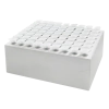 BLOCO DE AQUECIMENTO COM CAPACIDADE PARA 63 MICROTUBOS DE CENTRÍFUGA DE 0.5 ML PARA USO COM OS BANHOS SECOS MODELOS ALB-H4/ALB-H2/ALB-H1/ALB-C1 DA MARCA "FINEPCR" - CÓDIGO: AB100-0563