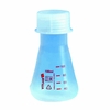 FRASCO ERLENMEYER EM PMP/TPX, RESISTENTE A 170ºC, GRADUADO, COM TAMPA, VOLUME 100 ML