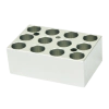 BLOCO PARA 12 TUBOS DE 12 MM PARA USO COM O INCUBADOR DE INDICADORES BIOLÓGICOS MODELO MINIB-100P-IC - CÓDIGO MINIP-B