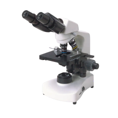 MICROSCÓPIO BIOLÓGICO BINOCULAR AUMENTO 1000X 4 OBJETIVAS ACROMÁTICAS 4X, 10X, 40X E 100X. ILUMINAÇÃO POR LÂMPADA LED 3 WATTS REGULÁVEL - BM25B