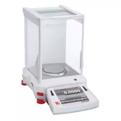 BALANÇA ANALÍTICA, CAPACIDADE 120 GRAMAS, SENSIBILIDADE 0,1MG, CALIBRAÇÃO INTERNA AUTOMÁTICA, TELA SENSÍVEL AO TOQUE "TOUCHSCREEN" EM CONFORMIDADE COM PROCEDIMENTOS GLP/GMP, COM ABERTURA E FECHAMENTO AUTOMÁTICO DA CÂMARA POR SENSOR DE PROXIMIDADE, SAÍDA USB - MODELO EX124/AD