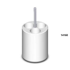 ADAPTADOR REDONDO PARA 3 TUBOS DE 30 ML COMPATÍVEL COM CAÇAPAS CAT 13.174/13.178C E ROTOR HORIZONTAL MOD 12.177/12.786 PARA CENTRÍFUGAS 352/352R/352RH/380/380R (JOGO COM 4 PEÇAS). MODELO: 14-160-IC