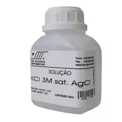 SOLUÇÃO PADRÃO DE CLORETO DE POTÁSSIO (KCL), CONCENTRAÇÃO 3 M, SATURADO AgCl