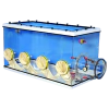 CÂMARA (GLOVE BOX) USO EM PESAGENS COM BALANÇAS ANALÍTICAS, SISTEMA DE EXAUSTÃO FECHADO, 4 LUVAS, 154 X 74 X 81CM