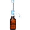 DISPENSADOR ANALÓGICO PARA USO COM DIVERSOS TIPOS DE LÍQUIDOS, ÁCIDOS E REAGENTES QUÍMICOS NÃO AGRESSIVOS, COM REGULAGEM DE VOLUMES ENTRE 1ML-10ML, VÁLVULA INTERNA, PISTÃO EM PTFE, ACOMPANHA ADAPTADORES PARA ACOPLAMENTO AO TOPO (BOCAL) DE FRASCOS, RESERVATÓRIOS DE ATÉ 5 DIFERENTES DIÂMETROS (Ø) - MODELO DISPENSMATE-10ML-IC
