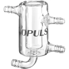 RECIPIENTE DE FLUXO CONTÍNUO COM JAQUETA DE RESFRIAMENTO PARA SONICAÇÃO DE VOLUMES MAIORES, CAPACIDADE 450 ML, PARA PONTEIRAS DE 25 A 38 MM DE DIÂMETRO, PARA HOMOGENEIZADORES ULTRASSÔNICOS BANDELIN MODELOS HD4200, HD4400, HD5200 E HD5400 – CÓDIGO DG-6