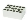 BLOCO PARA 18 TUBOS DE 9 MM PARA USO COM O INCUBADOR DE INDICADORES BIOLÓGICOS MODELO MINIB-100P-IC - CÓDIGO MINIP-E