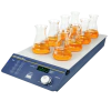 AGITADOR MAGNÉTICO DIGITAL MULTIPOSIÇÕES SEM AQUECIMENTO COM CAPACIDADE PARA AGITAR ATÉ 8X400ML (H2O) RECIPIENTES SIMULTANEAMENTE VELOCIDADE REGULÁVEL 200 A 1.200 RPM - MODELO BIOSP-200