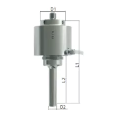 AMPLIFICADOR DE FLUXO CONTÍNUO TIPO "BOOSTER", 13 MM DIÂMETRO, EM TITÂNIO, PARA USO COM OS HOMOGENEIZADORES (SONICADORES) MODELOS HD4200 E HD5200 – CÓDIGO FZ-7-G - comprar online