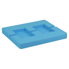 BLOCO (PLATAFORMA) PARA 2 MICROPLACAS DE 96 POÇOS OU 2 PLACAS DE CULTURA DE CÉLULAS PARA USO COM O AGITADOR E HOMOGENEIZADOR MODELO TS80D - CÓDIGO TS80-D