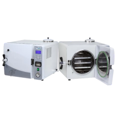 AUTOCLAVE HORIZONTAL DE BANCADA, CAPACIDADE 42 LITROS, 10 PROGRAMAS, TEMPERATURA ESTERILIZAÇÃO DE 120ºC A 134ºC, TEMPO SECAGEM ATÉ 45ºC E ESTERILIZAÇÃO ATÉ 60 MINUTOS