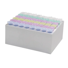 BANHO SECO DIGITAL, SEM AGITAÇÃO, SOMENTE AQUECIMENTO DE 5ºC ACIMA DA TEMPERATURA AMBIENTE ATÉ 150ºC, CAPACIDADE PARA 1 BLOCO, COM TIMER, EQUIPADO COM BLOCO PARA 48 MICROTUBOS DE 1,5 ML - MODELO: ALB-H1-B-IC - comprar online