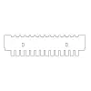 PENTE HORIZONTAL, 14 AMOSTRAS, 1,0 MM DE ESPESSURA, MC, PARA CUBA HORIZONTAL MARCA CLEAVER SCIENTIFIC MODELOS MSCHOICE7, MSCHOICE10, MSCHOICE15, MSCHOICETRIO, MSCHOICETRIO15, MSCHOICEST20 E MSCHOICEST25 – CÓDIGO MS15-14MC-1