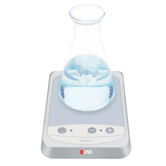 AGITADOR MAGNÉTICO ANALÓGICO SEM AQUECIMENTO, CAPACIDADE PARA AGITAR 800ML (H2O), PLATAFORMA EM "PET" MEDINDO 90MM DE DIÂMETRO - MODELO FLATSPIN