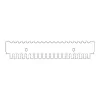 PENTE HORIZONTAL, 20 AMOSTRAS, 1,0 MM DE ESPESSURA, MC, PARA CUBA HORIZONTAL MARCA CLEAVER SCIENTIFIC MODELOS MSMAXI10, MSMAXI15, MSMAXI20, MSMAXI25 E MSMAXIDUO – CÓDIGO MS20-20MC-1