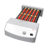 HOMOGENEIZADOR ANALÓGICO TIPO "ROLLER" COM DUPLO MOVIMENTO "FLUTUANTE"(ONDULADO) E DE "ROLAGEM" VELOCIDADE VARIÁVEL MOSTRADA EM ESCALA 0-70 RPM, PLATAFORMA COM 6 ROLOS. - MODELO: MX-T6-S