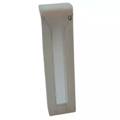 MICROCUBETA DE QUARTZO RETANGULAR VOLUME 0,85 ML USO UNIVERSAL PASSO ÓTICO 5MM COM 2 FACES FOSCAS - MODELO 1101-273