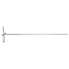 HÉLICE COM HASTE TIPO "PROPULSORA" 60CM, DIÂM 10CM(AGT) E 8MM(HASTE), AÇO INOXIDÁVEL 316L, PARA AGITADOR MECÂNICO DLAB