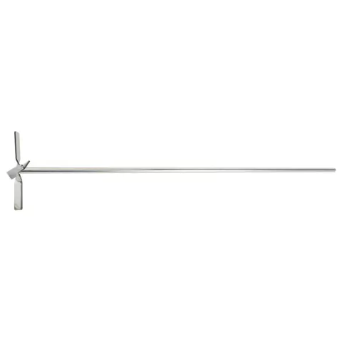 HÉLICE COM HASTE TIPO "PROPULSORA" 60CM, DIÂM 10CM(AGT) E 8MM(HASTE), AÇO INOXIDÁVEL 316L, PARA AGITADOR MECÂNICO DLAB