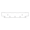 PENTE HORIZONTAL, 04 AMOSTRAS, 02 MARCADORES, 1,0 MM DE ESPESSURA, PARA CUBA HORIZONTAL MARCA CLEAVER SCIENTIFIC MODELOS MSMAXI10, MSMAXI15, MSMAXI20, MSMAXI25 E MSMAXIDUO – CÓDIGO MS20-4-1