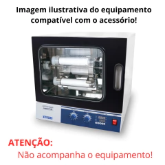 ROTOR GIRATÓRIO HORIZONTAL (ROTISSERIE) PARA 128 MICROTUBOS CÔNICOS DE 1,5 ML PARA HAG, COMBI-H12/D24/V12/SV12/SV120 - Biosystems Importadora Ltda