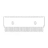PENTE HORIZONTAL, 25 AMOSTRAS, 1,0 MM DE ESPESSURA, PARA CUBA HORIZONTAL MARCA CLEAVER SCIENTIFIC MODELOS MSMIDI7, MSMIDI10 E MSMIDIDUO – CÓDIGO MS10-25-1