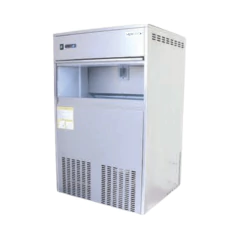 MÁQUINA DE GELO EM ESCAMAS DE OPERAÇÃO CONTÍNUA, CAPACIDADE PARA PRODUZIR ATÉ 300KG/DIA, COM DEPÓSITO EMBUTIDO 55KG 220V