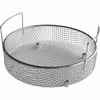 CESTA DE AÇO INOXIDÁVEL, COM ALÇAS, DIÂMETRO 215MM PROFUNDIDADE 50MM, MALHA 5X5MM, CARGA MÁXIMA 5KG PARA BANHO ULTRASSÔNICO SONOREX SUPER, MARCA BANDELIN, MODELOS RK-106-H – CÓDIGO: K-6