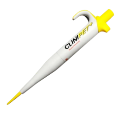 MICROPIPETA VOLUME FIXO TOTALMENTE AUTOCLAVÁVEL COM EJETOR AUTOMÁTICO DE PONTEIRAS SÉRIE CLINIPET+ VOLUME 25µL