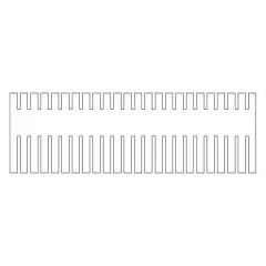 PENTE VERTICAL, 24 AMOSTRAS, 1,0 MM DE ESPESSURA, PARA CUBA VERTICAL MARCA CLEAVER SCIENTIFIC MODELOS VS20WAVESYS, VS20WAVESYS-CU E VS20WAVED – CÓDIGO VS20-24-1