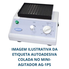ETIQUETA PARA O PAINEL DO MINI AGITADOR MICROPLACAS AGIMAXX MODELO AG-200 - CÓDIGO AG-ET-1PS - comprar online