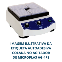 ETIQUETA PARA O PAINEL DO AGITADOR DE MICROPLACAS AGIMAXX MODELO AG-4PS - CÓDIGO AG-ET-4PS - comprar online