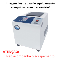 BLOCO DE AQUECIMENTO COM CAPACIDADE PARA 36 TUBOS DE TESTE COM 12MM DE DIÂMETRO COM FUNDO REDONDO PARA USO COM OS BANHOS SECOS MODELOS ALB64/ALB128/ALB6400 DA MARCA "FINEPCR" - CÓDIGO: AB90-12 - Biosystems Importadora Ltda