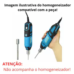 HASTE DE METAL ESTATOR Ø10 MM ROTOR Ø7,9MM VOLUME 1-250ML PARA USO COM O HOMOGENEIZADOR PORTÁTIL MODELO BIOMT-30K-4-IC - comprar online