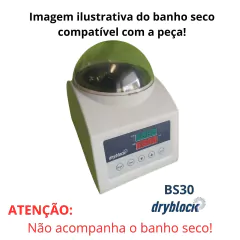 BLOCOS 96X0.2ML, 61X0.5ML, 41X1.5ML, 41X2.0ML E 21X15MM PARA USO COM O BANHO SECO MARCA DRYBLOCK MODELO BS30
