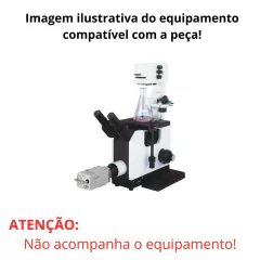 OBJETIVA PLANACROMÁTICA, AUMENTO 10X, ABERTURA NUMÉRICA 0,25, COMPRIMENTO DO TUBO MECÂNICO 160MM, ESPESSURA DO VIDRO COBERTURA 1,5, LONGA DISTÂNCIA DE TRABALHO (LWD), CONTRASTE DE FASE NEGATIVO, PRATA, PARA MICROSCÓPIO MEDILUX MODELO MDL-INV1 – MODELO B-OLPNR10 - comprar online