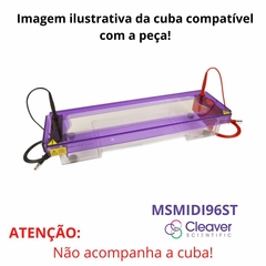 PLATAFORMA BRANCA, PARA CUBA HORIZONTAL 10X24CM MODELO MSMIDI96ST MARCA CLEAVER SCIENTIFIC – CÓDIGO MSMIDI96ST-WP - comprar online