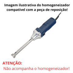 KIT ROTOR PADRÃO COM 2 DENTES MEDINDO 15MM DE DIÂMETRO, MAIS ESTATOR GROSSO COM 6 DENTES 20MM DE DIÂMETRO, PARA HOMOGENEIZADOR HOMOMIX D-500/ULTRA STIRRER ULTRA-380 – CÓDIGO RP20+EG20 - comprar online