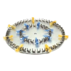 PLATAFORMA COM GRAMPOS DE FIXAÇÃO COM CAPACIDADE PARA 64X1,5ML MICROTUBOS PARA USO COM O HOMOGENEIZADOR ROTATIVO MODELO YC80 - CÓDIGO YC-C