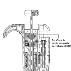 PARAFUSO DE CALIBRAÇÃO PARA MICROPIPETAS MULTICANAL E MONOCANAL HTL SÉRIE LABMATE, MULTIMATE, DISCOVERY – CÓDIGO 9384