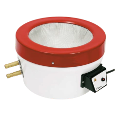 MANTA COM AQUECIMENTO ATÉ 350°C E RESFRIAMENTO ATÉ -20ºC, PARA USO COM BALÕES DE FUNDO REDONDO DE 1 LITRO, COM SERPENTINA DE COBRE PARA A CIRCULAÇÃO DO LÍQUIDO REFRIGERANTE MEDIANTE AUXÍLIO (OPCIONAL) DE BANHO TERMOSTATIZADO COM CIRCULAÇÃO EXTERNA, 220V - MODELO 0102K2-IC