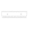 PENTE HORIZONTAL DUPLO, 16 OU 17 AMOSTRAS, 1,0 MM DE ESPESSURA, MC, PARA CUBA HORIZONTAL MARCA CLEAVER SCIENTIFIC MODELOS MSCHOICE7, MSCHOICE10, MSCHOICE15, MSCHOICETRIO, MSCHOICETRIO15, MSCHOICEST20 E MSCHOICEST25 – CÓDIGO MS15-16MC-1