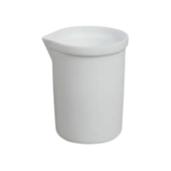 COPO DE BEAKER PTFE (TEFLON) RESISTENTE A TEMPERATURAS -270°C A 260°C BRANCO OPACO 400 ML - MODELO BE0400