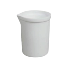 COPO DE BEAKER PTFE (TEFLON) RESISTENTE A TEMPERATURAS -270°C A 260°C BRANCO OPACO 100 ML - MODELO BE0100