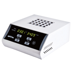 BANHO SECO DIGITAL, 120°C OU 150°C, COM TIMER, CAPACIDADE PARA 1, 2 OU 4 BLOCOS, ACEITA MICROPLACAS DE ELISA, CULTURA CELULAR, PCR, MICROTUBOS 0,2 ML A 2,0 ML, TUBOS DE 6 A 40 DIÂMETRO