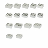 BLOCOS 12X6MM, 12X7MM, 12X10MM, 12X12MM, 12X13MM, 12X15MM, 12X16MM, 12X19MM, 6X20MM, 6X26MM, 4X28MM, 2X40MM, 12X0.5ML, 12X1.5ML, 12X2.0ML E 12X0.2ML PARA USO COM CONCENTRADOR DE AMOSTRAS NDK200-1N E NDK200-2N