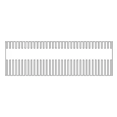 PENTE VERTICAL, 36 AMOSTRAS, 1,0 MM DE ESPESSURA, PARA CUBA VERTICAL MARCA CLEAVER SCIENTIFIC MODELOS VS20WAVESYS, VS20WAVESYS-CU E VS20WAVED – CÓDIGO VS20-36-1