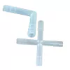KIT 6 CONECTORES 8MM P/ TUBOS EM POLIPROPILENO AUTOCLAVÁVEL