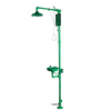 CHUVEIRO LAVA-OLHOS DE PISO, ACIONAMENTO MANUAL VIA HASTE PEDAL, TUBULAÇÃO PVC E BACIA PLÁSTICA MODELO: CL-001PVC-F - comprar online